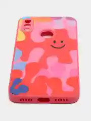 Красный чехол Xiaomi Redmi Note 7, Redmi Note 7 Pro твердый пластиковый глянцевый под стекло