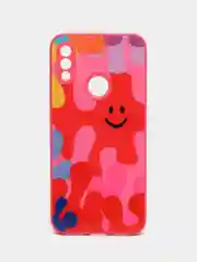 Красный чехол Xiaomi Redmi Note 7, Redmi Note 7 Pro твердый пластиковый глянцевый под стекло