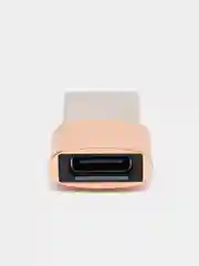 Золотой адаптер переходник Type-А на USB Type-С для зарядки