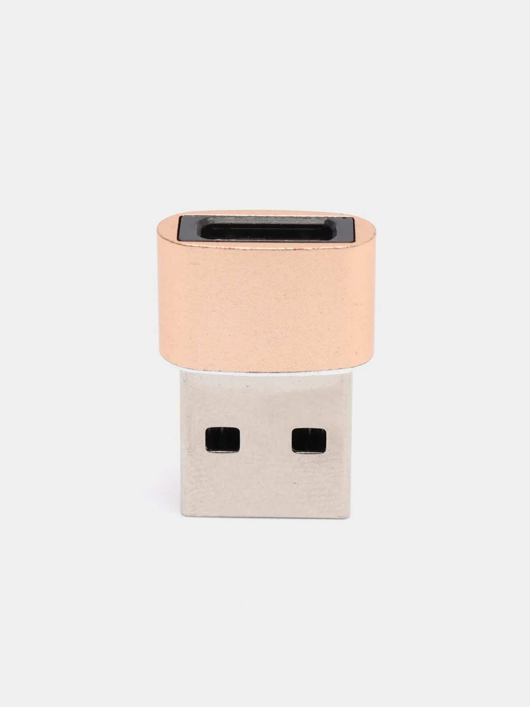 Золотой адаптер переходник Type-А на USB Type-С для зарядки