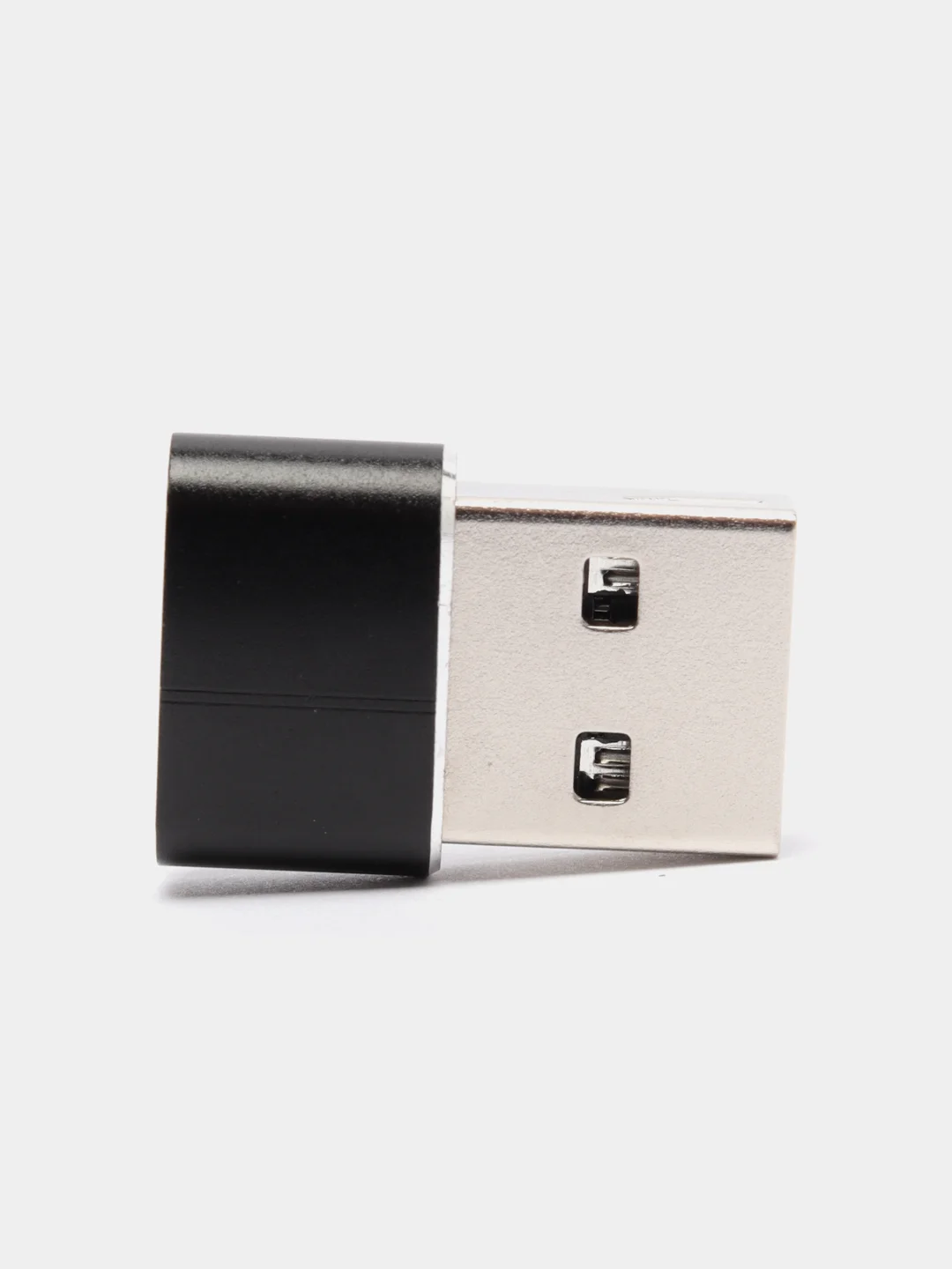 Черный адаптер переходник Type-А на USB Type-С для зарядки