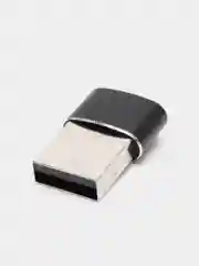 Черный адаптер переходник Type-А на USB Type-С для зарядки