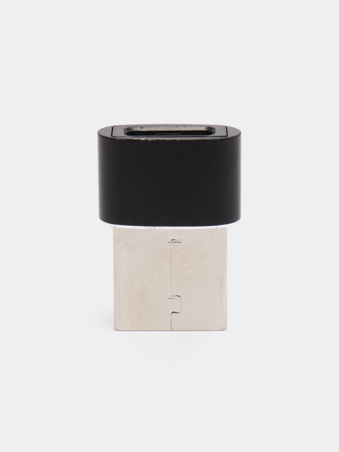 Черный адаптер переходник Type-А на USB Type-С для зарядки