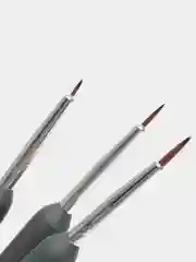 Набор кистей для дизайна ногтей, 3 штуки