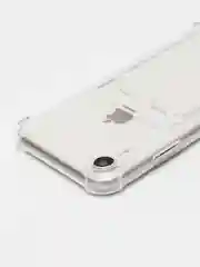 Прозрачный чехол силиконовый для iPhone XR, 11, 12, 13, 14, Pro Max, 7, с карманом для карт, прозрачный