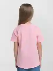Розовый футболка для девочки, возраст 7-10 лет (рост 122-140 см)