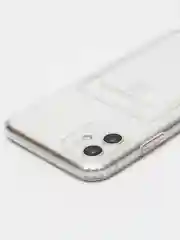 Прозрачный чехол силиконовый для iPhone 7, 8 Plus, XR, 11, 12, 13, 14 Pro Max, с карманом для карт