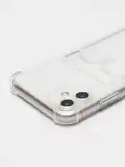 Лавандовый чехол для iPhone XR, 11, 12, 13, 14 Pro Max, 7, 8+, прозрачный, силиконовый, с карманом для карт