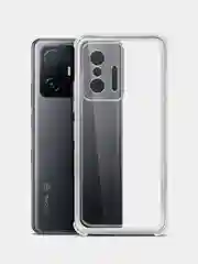 Прозрачный чехол прозрачный с защитой углов и камеры для Xiaomi 11T, Xiaomi 11T Pro
