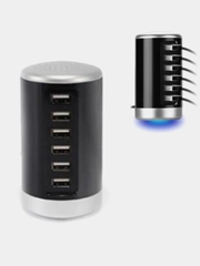 Зарядное устройство с 6-USB выходами / USB Hub станция