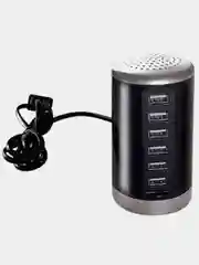 Черный зарядное устройство с 6-USB выходами / USB Hub станция