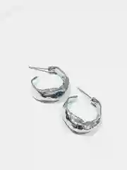 Серебряный серьги, сережки гвоздики, кольца конго, полукольца