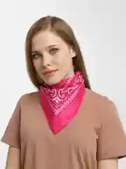 Бордовый бандана с принтом