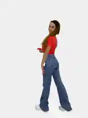 Джинсы женские, светло-синие