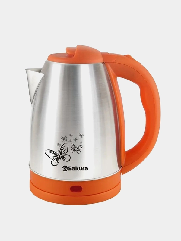 Чайник электрический Sakura SA-2135AS, оранжевый, 1,8 л