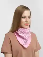 Розовый бандана с принтом