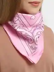 Розовый бандана с принтом