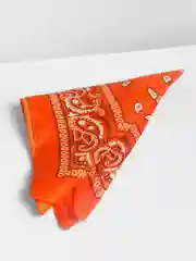 Оранжевый бандана с принтом