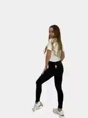 Лосины женские плотные, с начесом, черные
