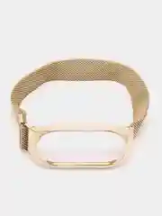 Золотой металлический ремешок для Xiaomi Mi Band 7 миланская петля сяоми ми банд фитнес браслет