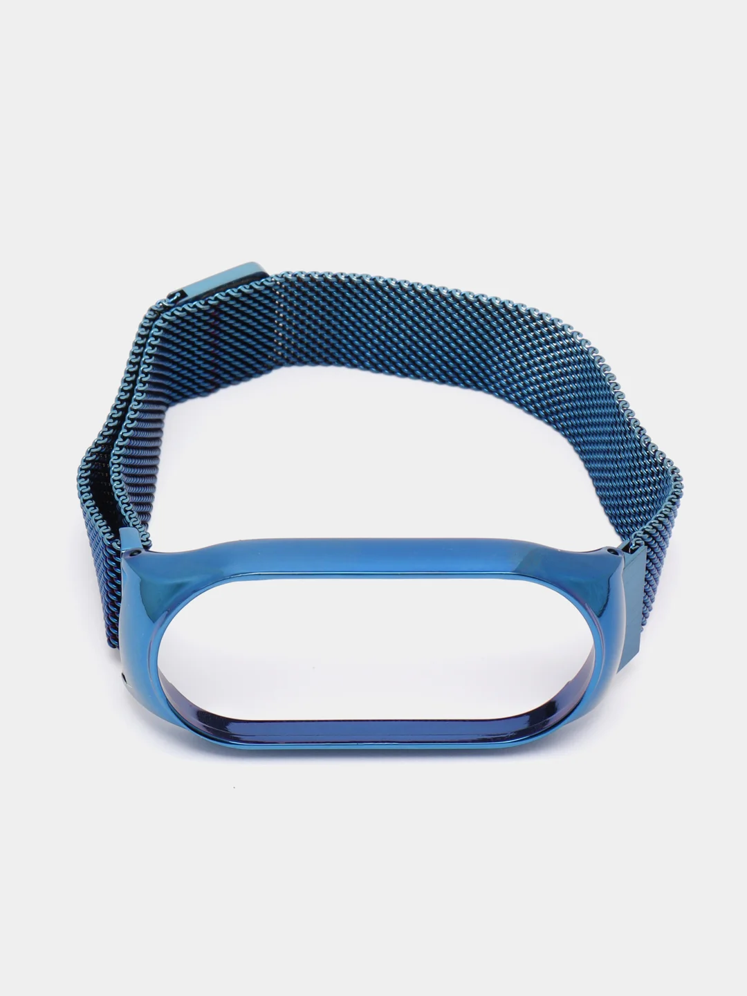 Синий металлический ремешок для Xiaomi Mi Band 7 миланская петля сяоми ми банд фитнес браслет