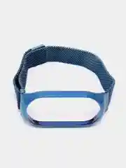 Синий металлический ремешок для Xiaomi Mi Band 7 миланская петля сяоми ми банд фитнес браслет