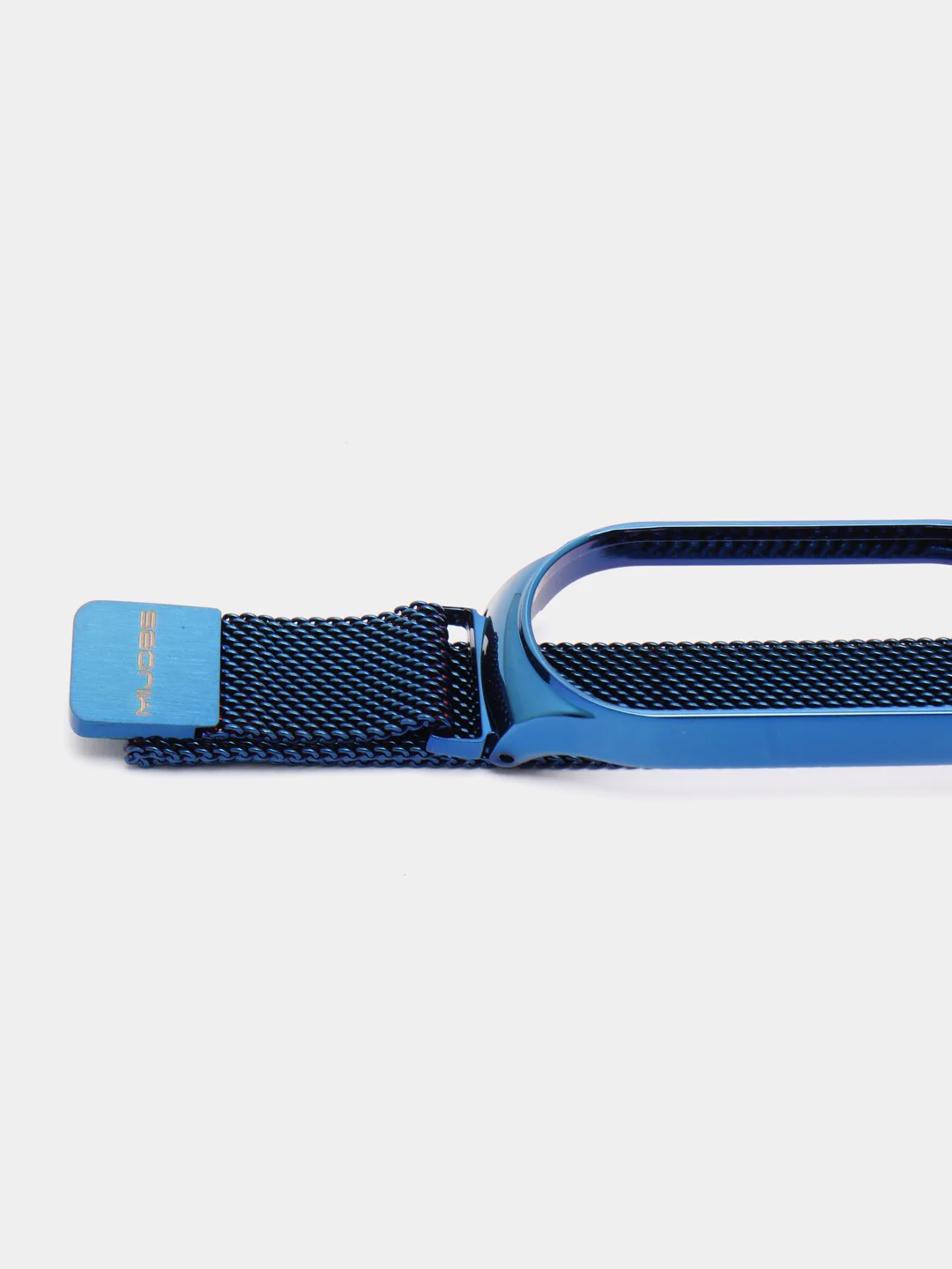 Синий металлический ремешок для Xiaomi Mi Band 7 миланская петля сяоми ми банд фитнес браслет