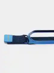 Синий металлический ремешок для Xiaomi Mi Band 7 миланская петля сяоми ми банд фитнес браслет