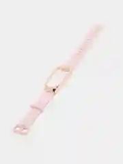 Розовый ремешок для Xiaomi Мi band 7 (ксяоми ми бэнд) силиконовый металлический фитнес часы трекер