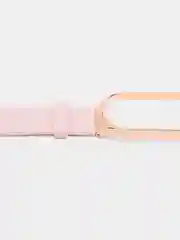 Розовый ремешок для Xiaomi Мi band 7 (ксяоми ми бэнд) силиконовый металлический фитнес часы трекер