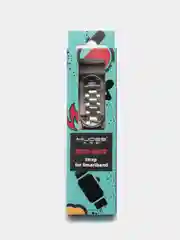 Серебряный металлический ремешок для Xiaomi Mi Band 7 стальной фитнес браслет