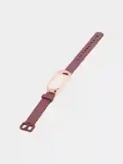 Багровый ремешок для Xiaomi Мi band 7 (ксяоми ми бэнд) силиконовый металлический фитнес часы трекер