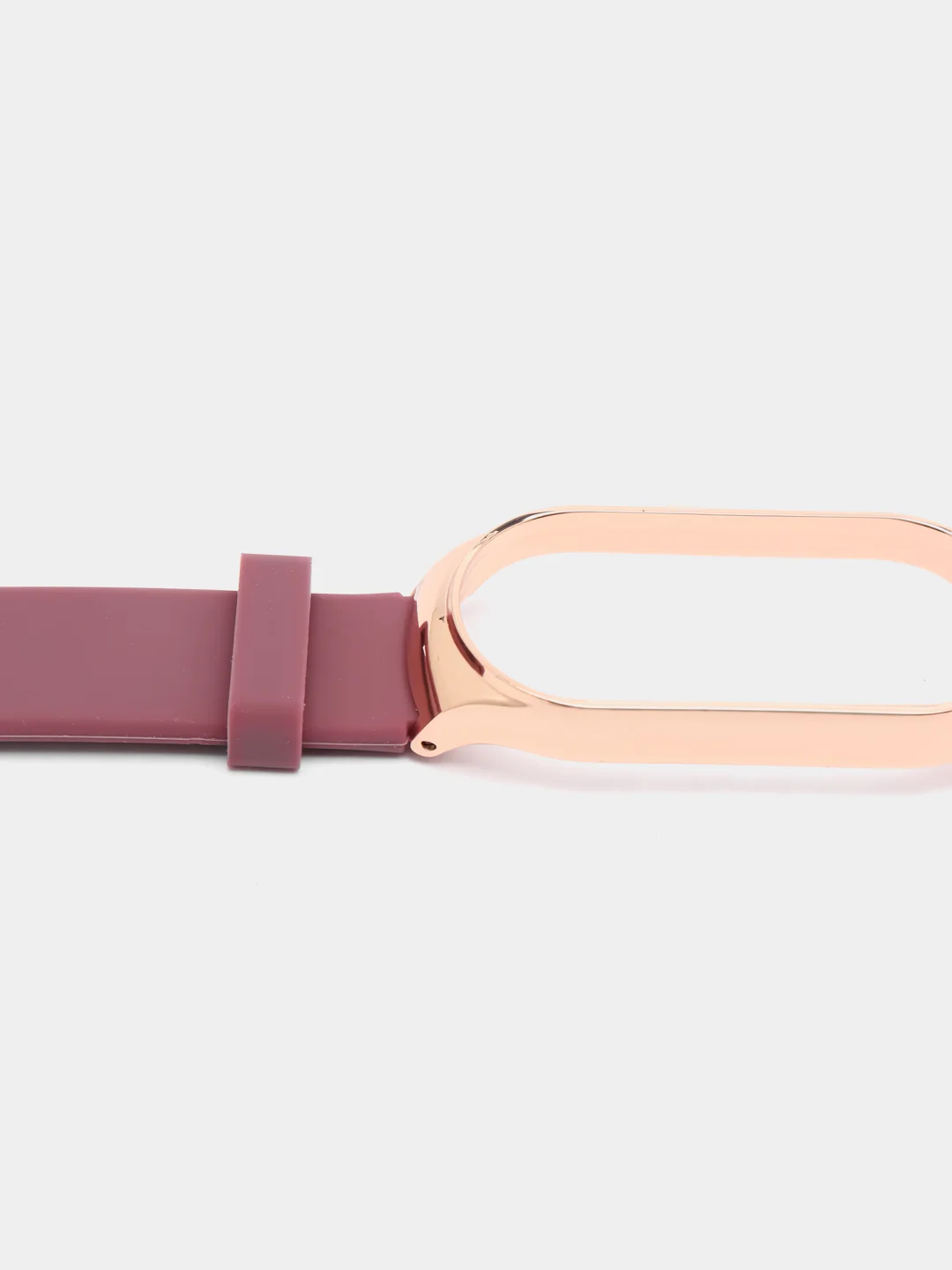 Багровый ремешок для Xiaomi Мi band 7 (ксяоми ми бэнд) силиконовый металлический фитнес часы трекер