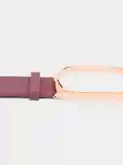 Багровый ремешок для Xiaomi Мi band 7 (ксяоми ми бэнд) силиконовый металлический фитнес часы трекер
