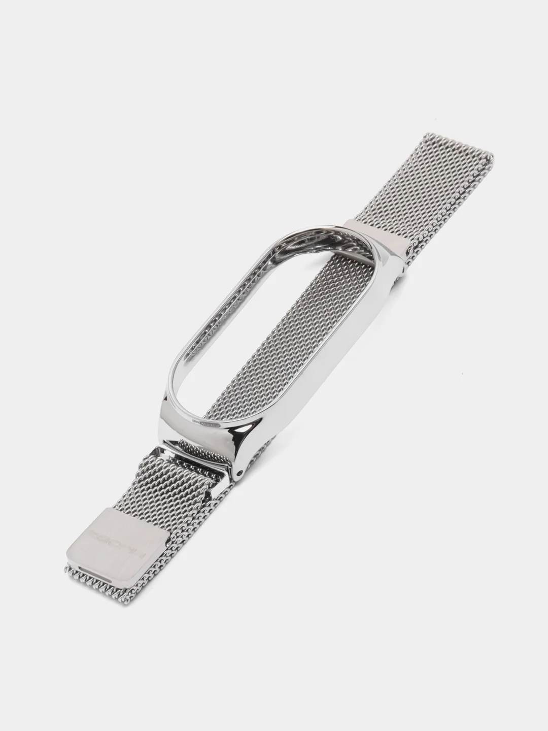 Серебряный металлический ремешок для Xiaomi Mi Band 7 миланская петля сяоми ми банд фитнес браслет