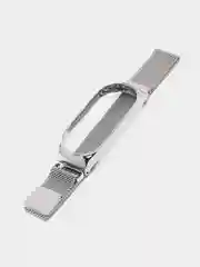 Серебряный металлический ремешок для Xiaomi Mi Band 7 миланская петля сяоми ми банд фитнес браслет