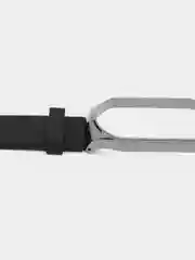Черный ремешок для Xiaomi Мi band 7 (ксяоми ми бэнд) силиконовый металлический фитнес часы трекер