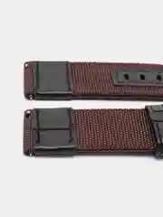 Багровый тканевый ремешок для Xiaomi Amazfit Bip, Samsung Gear, Huawei Watch, 20 / 22 мм