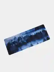 Темно-синий коврик для мыши и клавиатуры, 4 принта: пейзаж природы, горы, море, лес, природа, 800 х 300