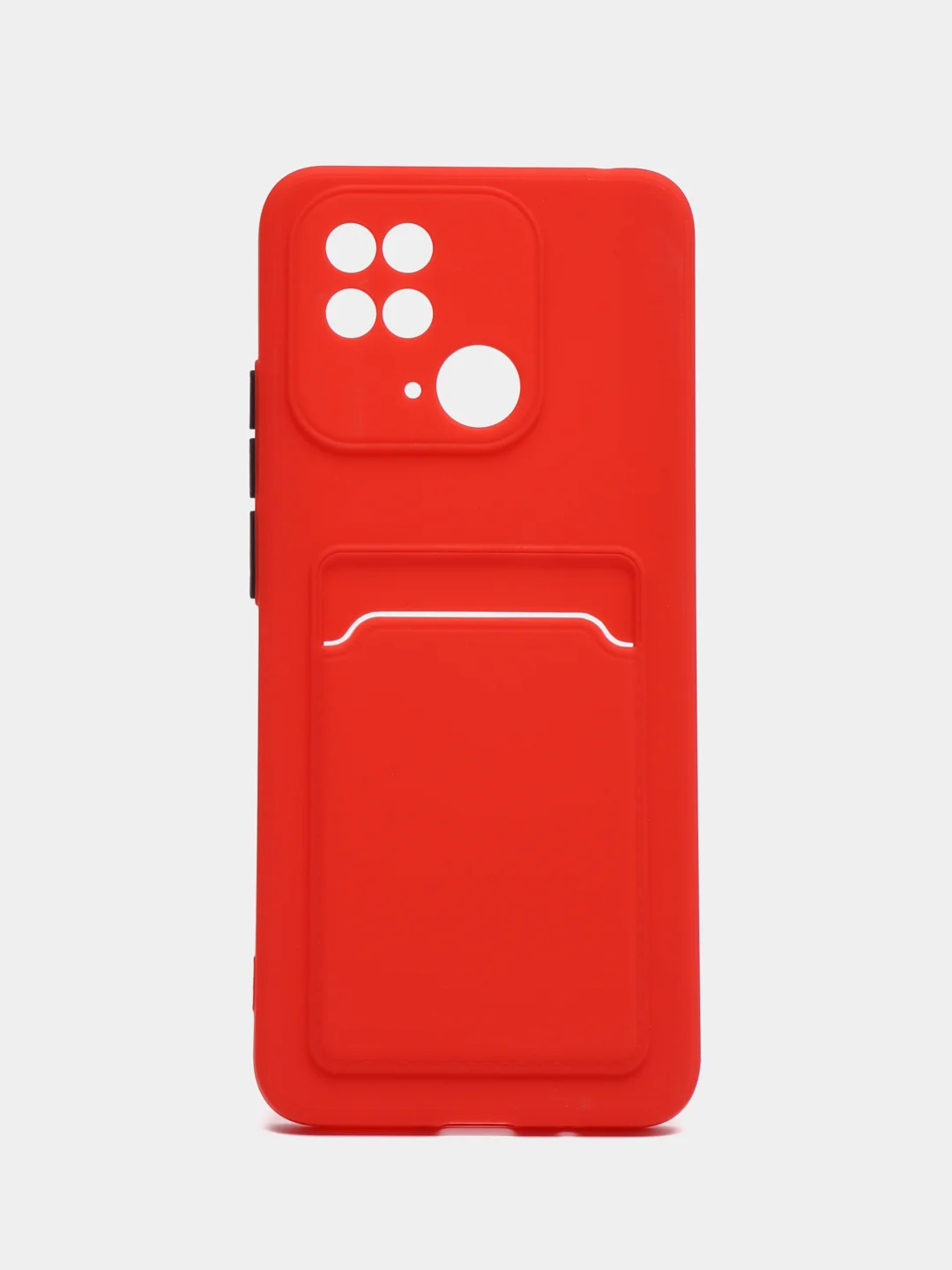 Красный чехол с карманом для карт Xiaomi Redmi Note 8 Pro 9 9A 9C 9T 10 10C 10A 11 Lite 11T Pro