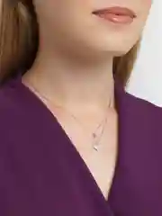 Серебряная цепочка с кулоном из сердец, 925 s