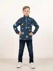 Желтый детский джемпер, флисовая толстовка