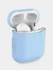 Голубой чехол для Airpods 1/2 МоноЛайт