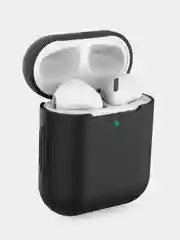 Черный чехол для Airpods 1/2 МоноЛайт