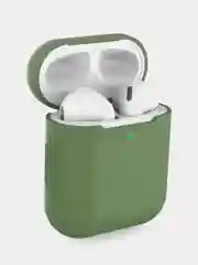 Зеленый чехол для Airpods 1/2 МоноЛайт