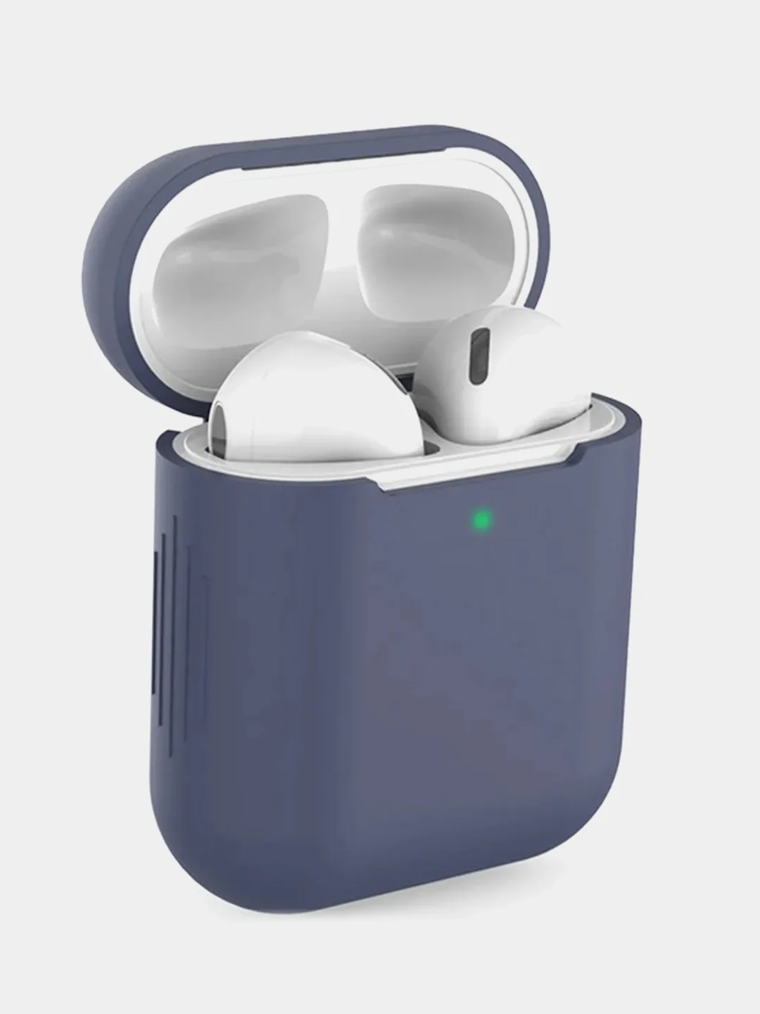 Синий меланж чехол для Airpods 1/2 МоноЛайт