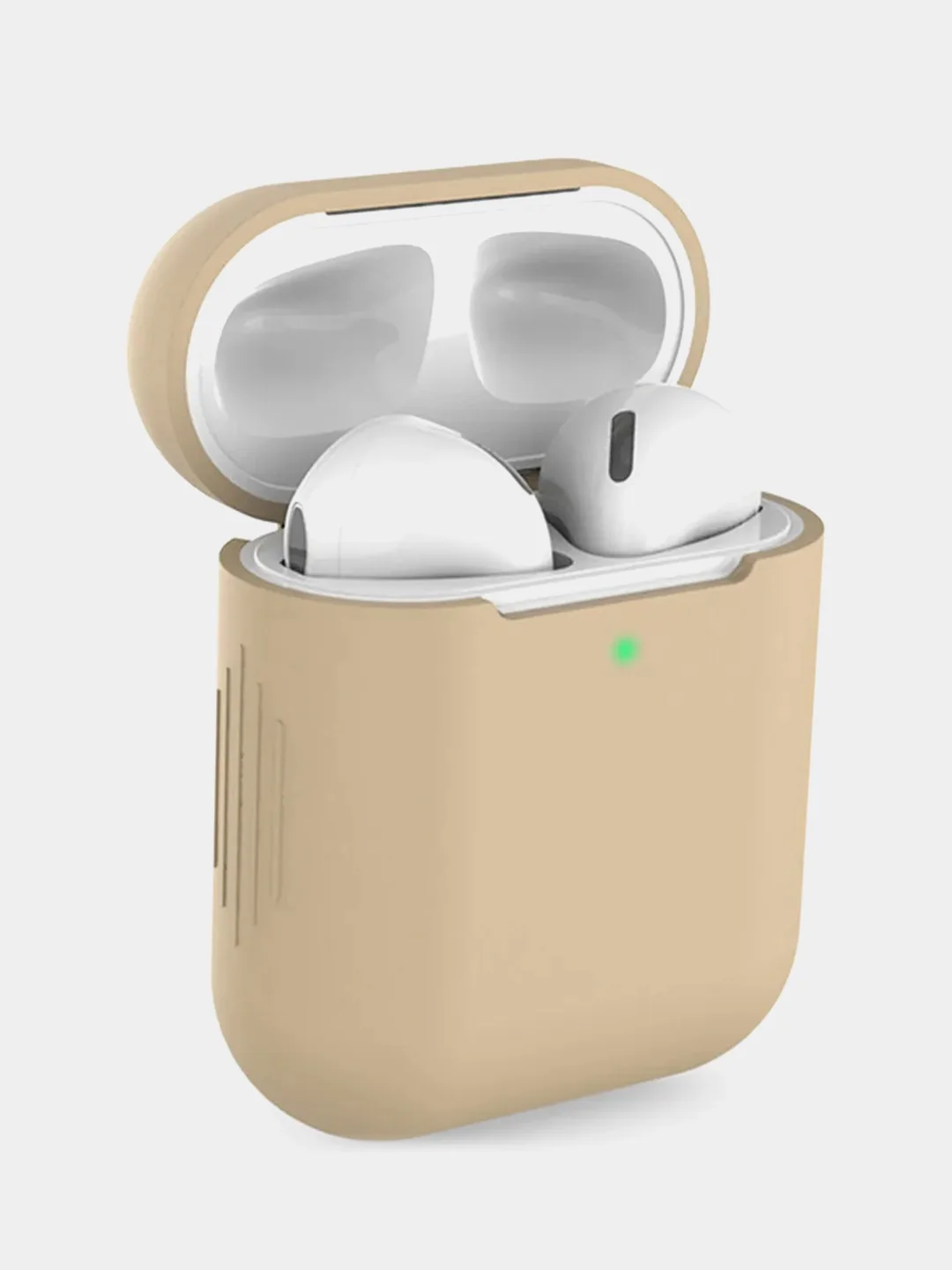Бежевый меланж чехол для Airpods 1/2 МоноЛайт