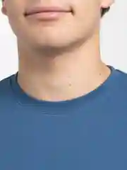 Синий футболка мужская, однотонная