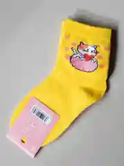 Желтый носки "Котики"