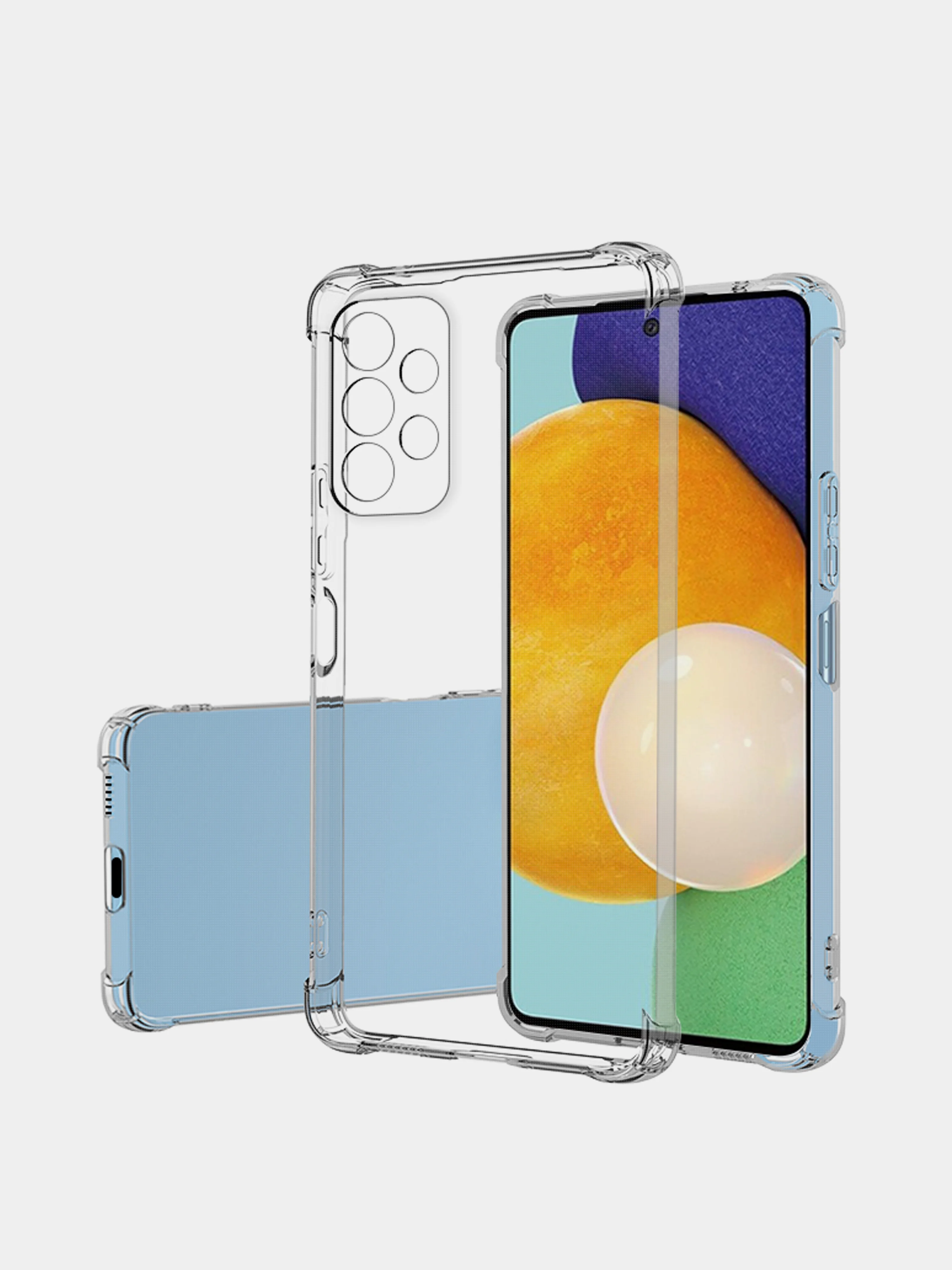 Прозрачный чехол прозрачный для Samsung Galaxy A33, с защитой углов и камеры